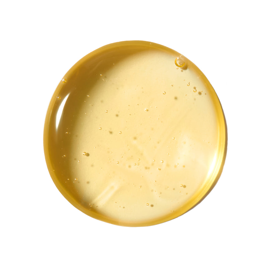 Lisa Eldridge Skin Enhancing Treatment Cleanser drop, displaying the texture and colour