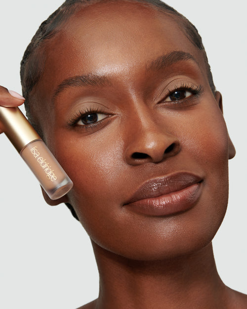 Image showing Phoebe (Liquid Silk Liquid Eyeshadow) on model