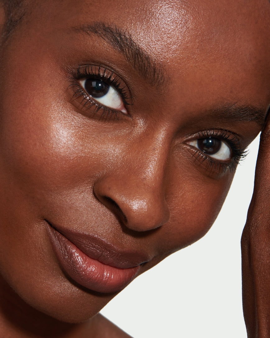 kitten lash black mascara eyeshadow makeup for dark brown eyes and brides