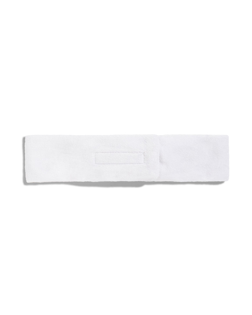 White headband on a white background