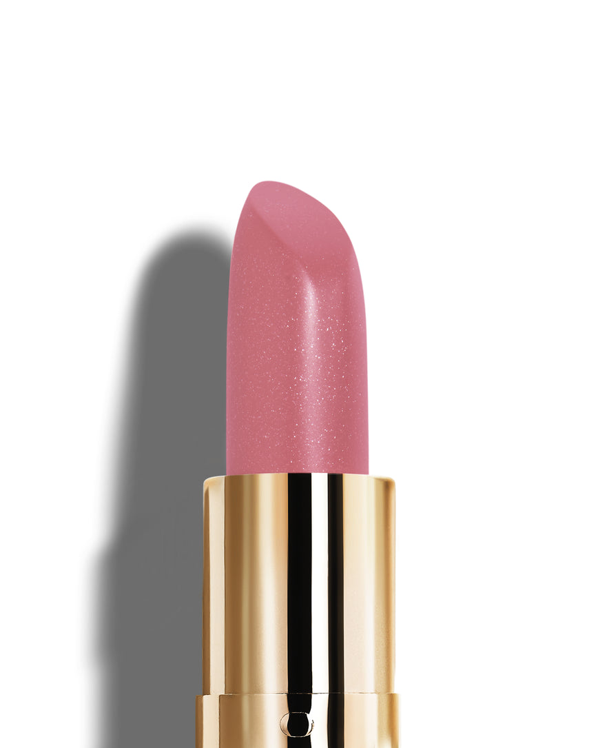 Dreamy Damask lipstick bullet with gold casing on a white background