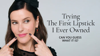 Trying The Very First Lipstick I Ever Owned! Can You Guess The Shade? What Was Yours?